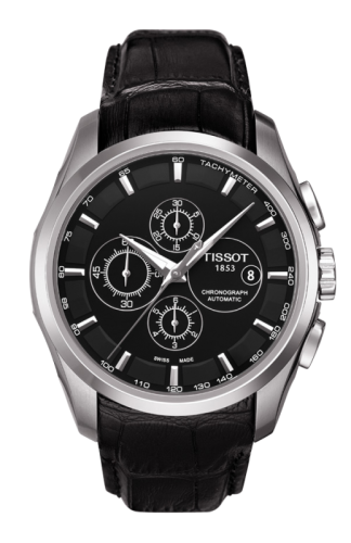 Tissot Couturier Automatic Chronograph Black / Strap